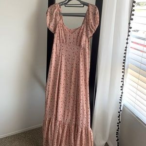 Pink Floral Sundress - Size S